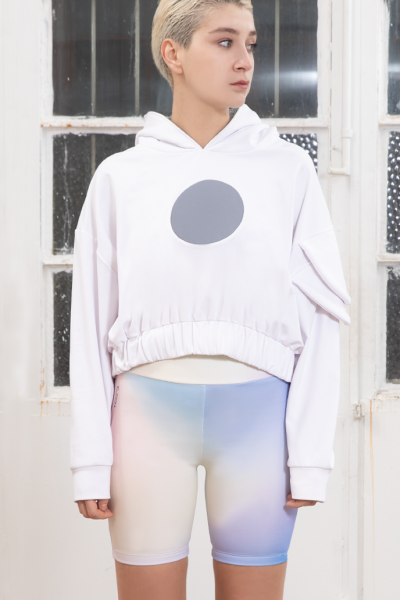 CLEITE Oversize Crop Hoodie